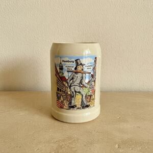 Vintage Gerz Beer Stein Hamburg Hummel Mors 0.5L West Germany Stoneware Mug